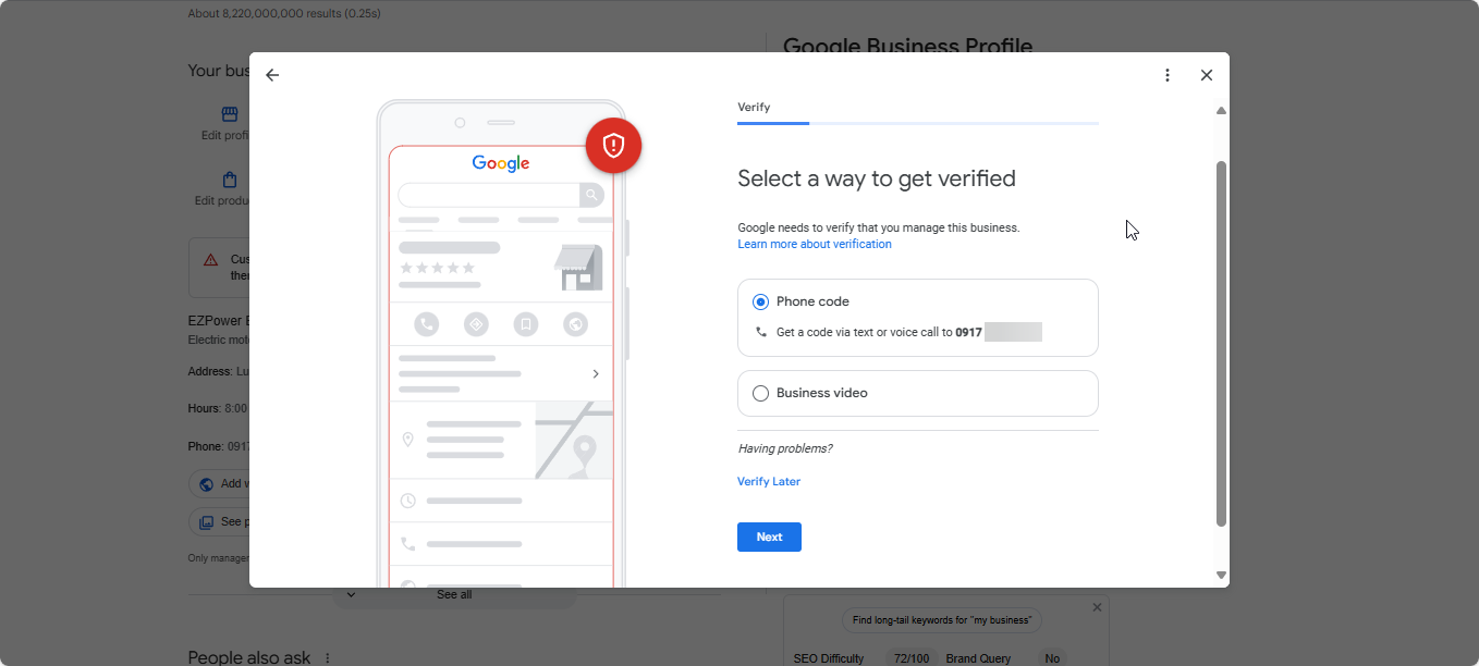 Methods to verify your business in Google Business Profile and show up in Google Maps.